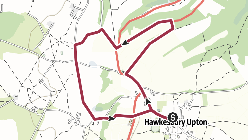 Circular via Hawkesbury Church (Cotswold Gateway Hawkesbury Upton Walk 2)