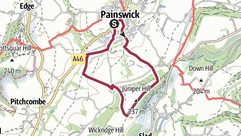 Circular walk up to Frith Wood (Cotswold Gateway Painswick Walk 2)