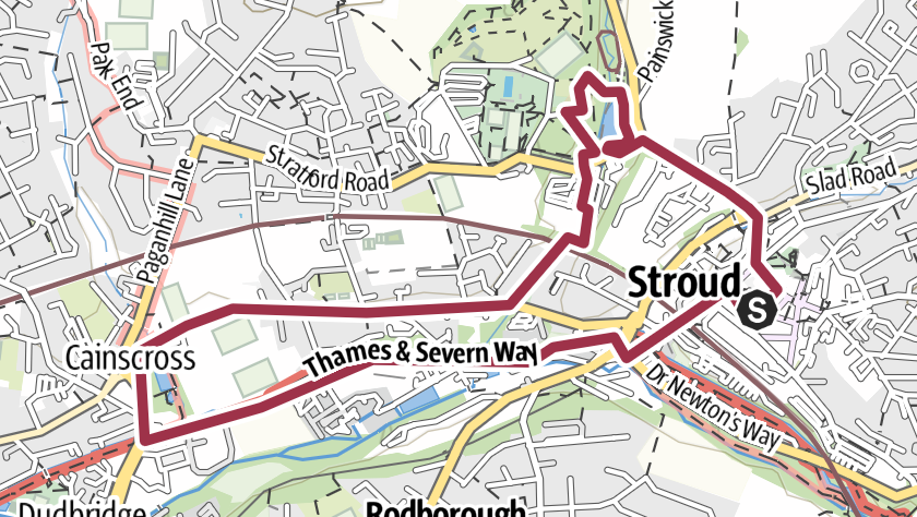 Circular via Canal and Stratford Park (Cotswold Gateway Stroud Walk 2)